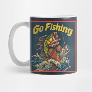 Fishing t-shirt Mug